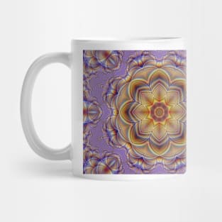 Digital Flower Kaleidoscope. Mug